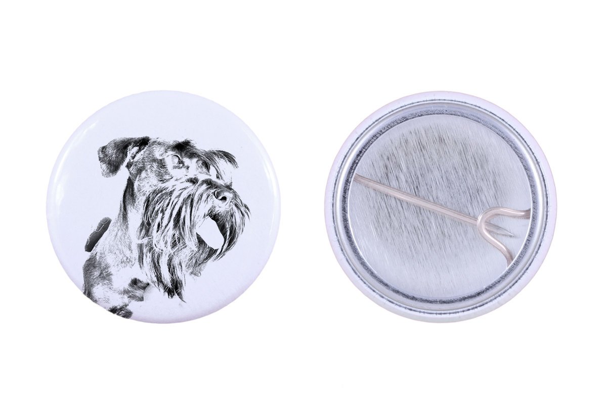 Terier czeski, Cesky Terrier - przypinka z twoim psem, dodaj własne foto, marka Art-Dog