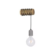Lampy ścienne - Spotlight Trabo Concrete kinkiet 1-punktowy sosna bejcowana/czarny/szary 69399151 69399151 - miniaturka - grafika 1