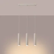 Lampy sufitowe - Lampa wisząca TORIS 3L beżowa LED 3000K - 45x6x98cm Sollux - miniaturka - grafika 1