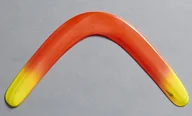Inne gry towarzyskie - Rogal Fluoro Pomarańczowy bumerang powracający - praworęczny - miniaturka - grafika 1