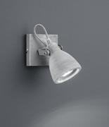 Lampy ścienne - Trio Oświetlenie CONCRETE reflektor LED Siwy, 1-punktowy 802500178 - miniaturka - grafika 1