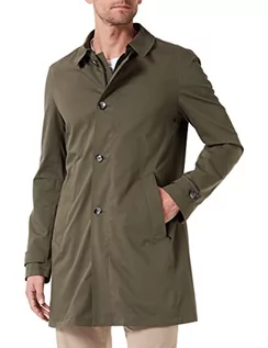 Płaszcze męskie - bugatti Męski płaszcz 334232-34022, oliwkowy-190, standardowy, oliwkowy-190 - grafika 1