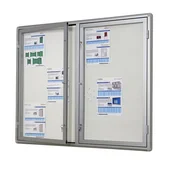 Gabloty - Gablota ogłoszeniowa dwudrzwiowa magnetyczna zewnętrzna - miniaturka - grafika 1