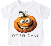 Koszulki dla dziewczynek - KOSZULKA DLA DZIECKA Z DYNIĄ z napisem dzień dyni - miniaturka - grafika 1