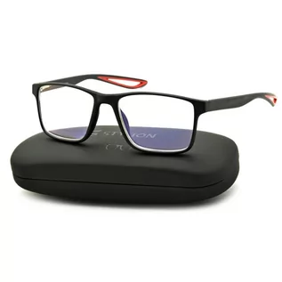 Okulary korekcyjne, oprawki, szkła - Plusy Męskie Okulary do Czytania moc: +1 z antyrefleksem ST315 - grafika 1
