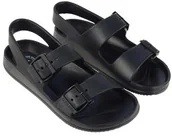 Sandały damskie - Sandały lekkie pianka BIG STAR LL274745 czarne - miniaturka - grafika 1