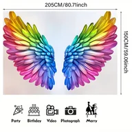 Inne - TEMU 1 Szt. Błyszczące Skrzydła Motyla I Tło Gwiaździste Banner Tło Studio Dekoracja Ściany Do Transmisji Na Żywo, Dekoracja Imprezowa, Urodziny I - miniaturka - grafika 1