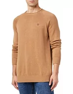 Swetry męskie - Springfield Sweter, jasny brąz, regularny sweter męski, Jasny brąz, XL - miniaturka - grafika 1
