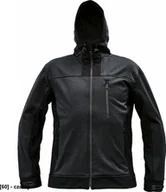 Odzież robocza - CERVA HUYER - kurtka softshellowa, poliester/spandex, rozm. xs-3xl, - czarny 3XL - miniaturka - grafika 1