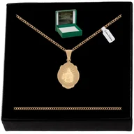 Biżuteria dla dzieci - ŁAŃCUSZEK KOMUNIJNY MEDALIK SZKAPLERZ 925 GRAWER - miniaturka - grafika 1