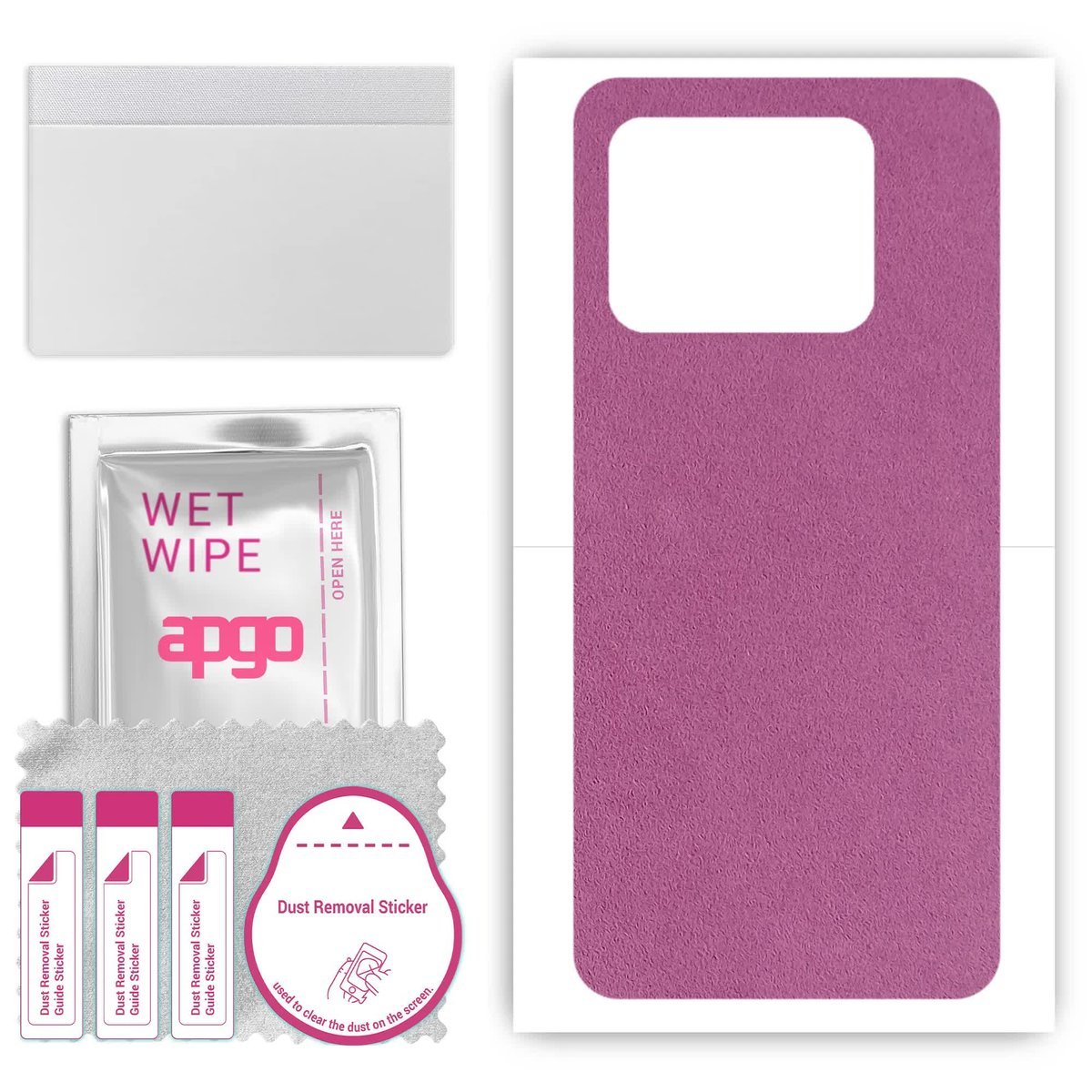 Folia naklejka skórka strukturalna na TYŁ Zamsz do Vivo iQOO Neo8 Pro - Zamsz Fioletowy - apgo SKINS