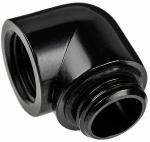 Alphacool Eiszapfen Adapter 90 stopni G1/4 cala męski na G1/4 cala żeński - czarny - Chłodzenie wodne - miniaturka - grafika 1