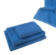 Ręczniki - Bawełniany Ręcznik Frotte 90x145 cm kąpielowy, plażowy Simple niebieski 400g/m2 - miniaturka - grafika 1