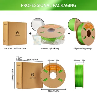 Standardowy filament PLA ERYONE 1kg – Jabłkowa Zieleń - Filamenty i akcesoria do drukarek 3D - miniaturka - grafika 5