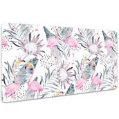 Podkładki na biurko - Podkładka na całe biurko Flamingi 100x50 cm - miniaturka - grafika 1