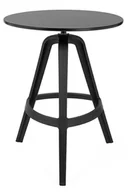 Stoły - Stół okrągły MIRA 60 czarny z tworzywa - miniaturka - grafika 1