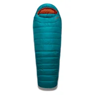 Śpiwory - Rab Rab Ascent 500 Sleeping Bag Regular Women, turkusowy Left Zipper 2022 Śpiwory puchowe QSD-36-MRB-REG-LZ - miniaturka - grafika 1
