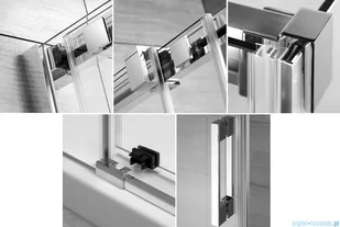 Radaway Espera KDD Kabina prysznicowa 100x90 szkło przejrzyste 380152-01L/380151-01R - Kabiny prysznicowe - miniaturka - grafika 2