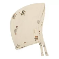 Chusty do noszenia dzieci - Nuuroo - Bonetka Z Organicznego Jerseyu Circus Creme Rozmiar M - miniaturka - grafika 1