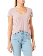 Koszulki i topy damskie - Replay T-shirt damski, 465 Powder Rose, M - miniaturka - grafika 1