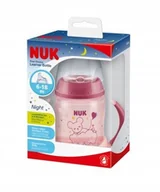 Kubki dla dzieci - NUK ZE-102 Zestaw FC Butelka 150ml z uchwytami NIGHT+ustnik silikonowy niek - miniaturka - grafika 1