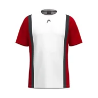 Koszulki sportowe męskie - Koszulka męska Head CLUB 25 TECH T-Shirt Men Red/White L - miniaturka - grafika 1
