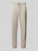 Spodnie sportowe męskie - Spodnie dresowe o kroju regular fit z mieszanki bawełny - miniaturka - grafika 1