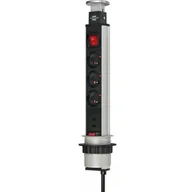 Listwy zasilające - Brennenstuhl Listwa zasilająca Przedłużacz biurkowy Tower-Power 3 gniazda + 2 x USB z wyłącznikiem 2m 1396201013) 1396201013 - miniaturka - grafika 1