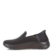 Kapcie damskie - Skechers Damskie kapcie Go Walk Flex, czarne tekstylne/wykończenia, 2 UK, Czarne wykończenie tekstylne - miniaturka - grafika 1