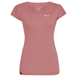 Koszulka damska Salewa Puez Melange Dry S/S Tee Desert Pink 42 - Koszulki i topy damskie - miniaturka - grafika 1