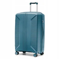 Walizki - PUCCINI Walizka Duża Podróżna Na Kółkach PP Twarda Morska PP027A-5E - miniaturka - grafika 1