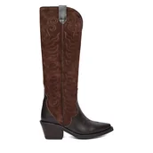 Kozaki damskie - Kowbojki Badura EO-BAYLOR-5033-25 Brązowy - miniaturka - grafika 1