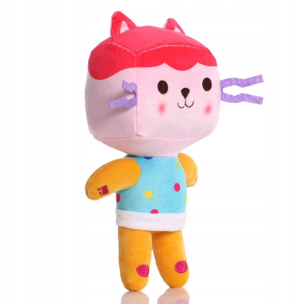 KOCI DOMEK GABI PLUSZOWA MASKOTKA TEKTURZĄTKO 31CM KOTEK Z BAJKI PLUSZAK
