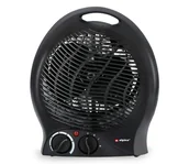 Wentylatory - Wentylator z elementem grzejnym 1000/2000W/230V czarny - miniaturka - grafika 1