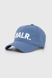 BALR. czapka z daszkiem bawełniana kolor niebieski z aplikacją - Czapki męskie - miniaturka - grafika 1