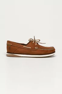 Timberland Mokasyny skórzane męskie kolor brązowy - Mokasyny męskie - miniaturka - grafika 1