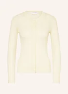 Swetry damskie - Lacoste Kardigan weiss - LACOSTE - miniaturka - grafika 1