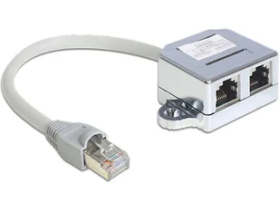 DeLOCK 65441 kabel sieciowy Szary 0,15 m - Kable miedziane - miniaturka - grafika 1