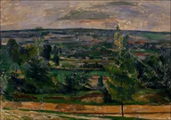 Plakaty - Landscape from Jas de Bouffan, Paul Cezanne - plakat Wymiar do wyboru: 50x40 cm - miniaturka - grafika 1