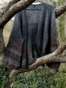 Swetry damskie - Balloon sweater brown - miniaturka - grafika 1