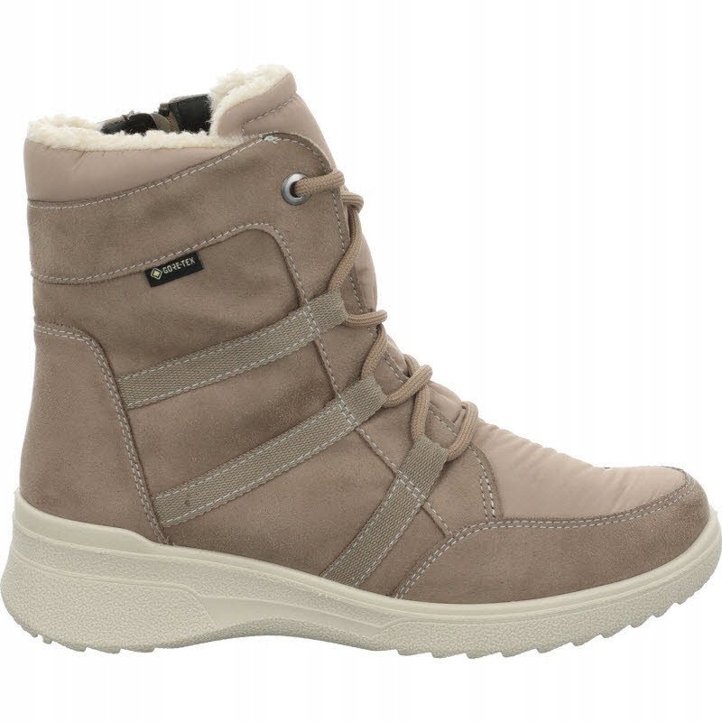 ARA ZIMOWE ŚNIEGOWCE BEŻOWE Z FUTERKIEM I MATERIAŁEM GORE TEX 39 6DA