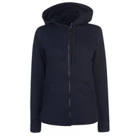 Bluzy damskie - Adidas bluza damska z kapturem zamek granatowa, Rozmiar XS - miniaturka - grafika 1