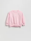 Bluzy dla dziewczynek - Reserved - Bluza z haftem - różowy - miniaturka - grafika 1