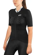 Koszulki i topy damskie - X-Bionic damska koszulka z krótkim rękawem z zamkiem błyskawicznym The Trick 4.0 Opal Black/Arctic White XS - miniaturka - grafika 1