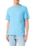 Koszulki męskie - TOM TAILOR Denim Męski T-shirt 1035845, 31350-Blue Small Shapes Print, XL, 31350 - Blue Small Shapes Print, XL - miniaturka - grafika 1