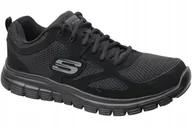 Buty sportowe męskie - Sale! Buty sportowe Skechers 52635-BBK 44 - miniaturka - grafika 1