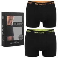 Majtki męskie - Top Secret Bokserki Męskie Bawełniane 2 sztuki MIX6 Rozmiar XXL - miniaturka - grafika 1