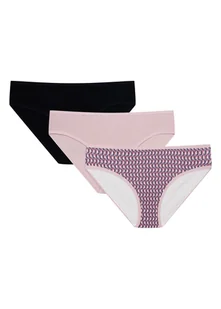 Majtki figi Mia-Mia 3-pak Esotiq czarny, różowy M - Majtki damskie - miniaturka - grafika 1