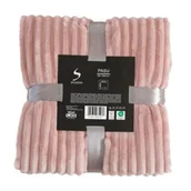 Koce - Koc PASU rozmiar 150 x 200 cmróżowy - miniaturka - grafika 1