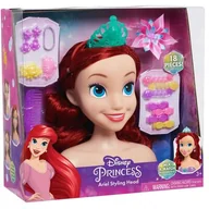 Lalki dla dziewczynek - Lalka Głowa do stylizacji czesania włosów Księżniczka Disney Mała Syrenka Ariel Arielka Fryzjer + akcesoria - miniaturka - grafika 1